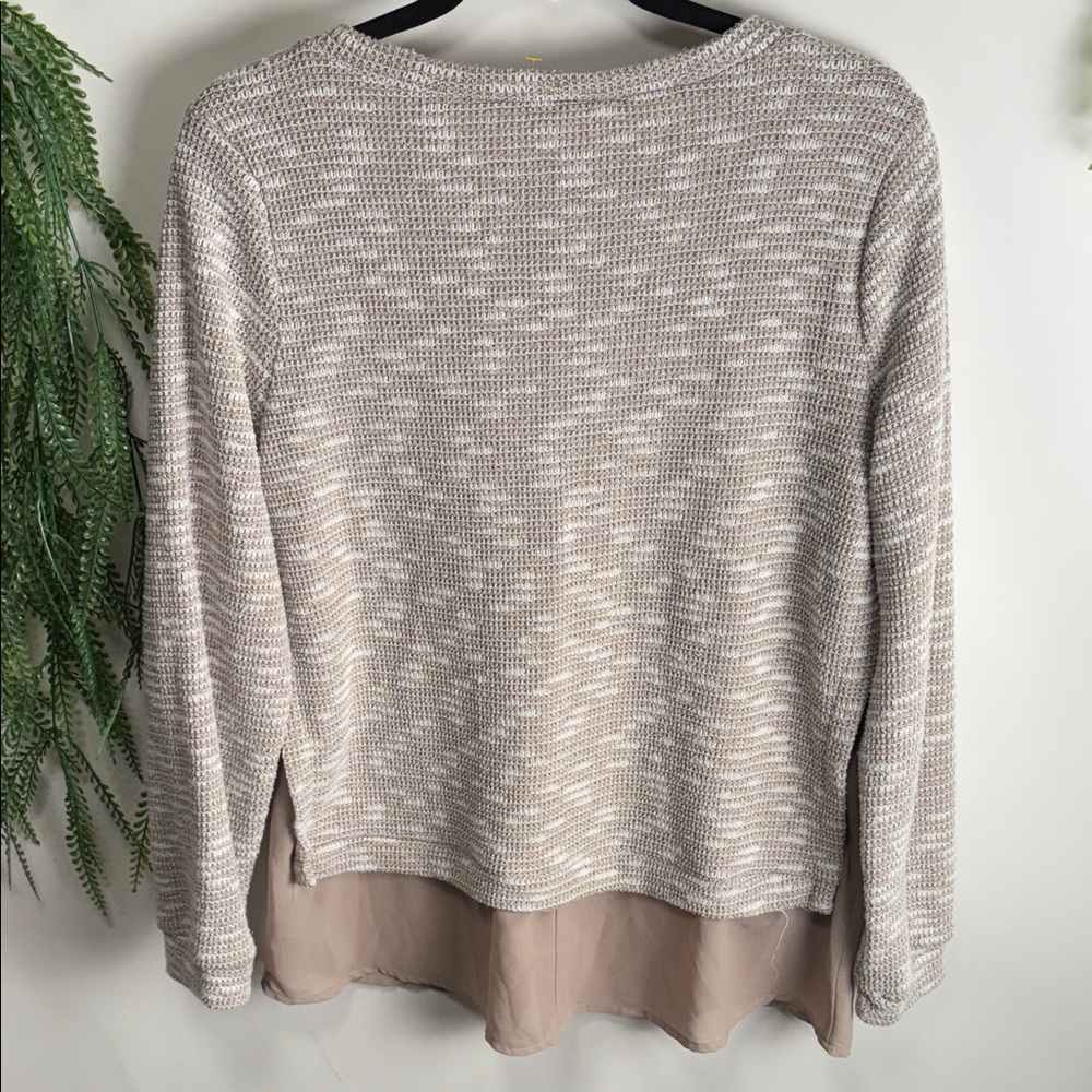 Doe & Rae Textured Beige Sweater - Picture 8 of 10
